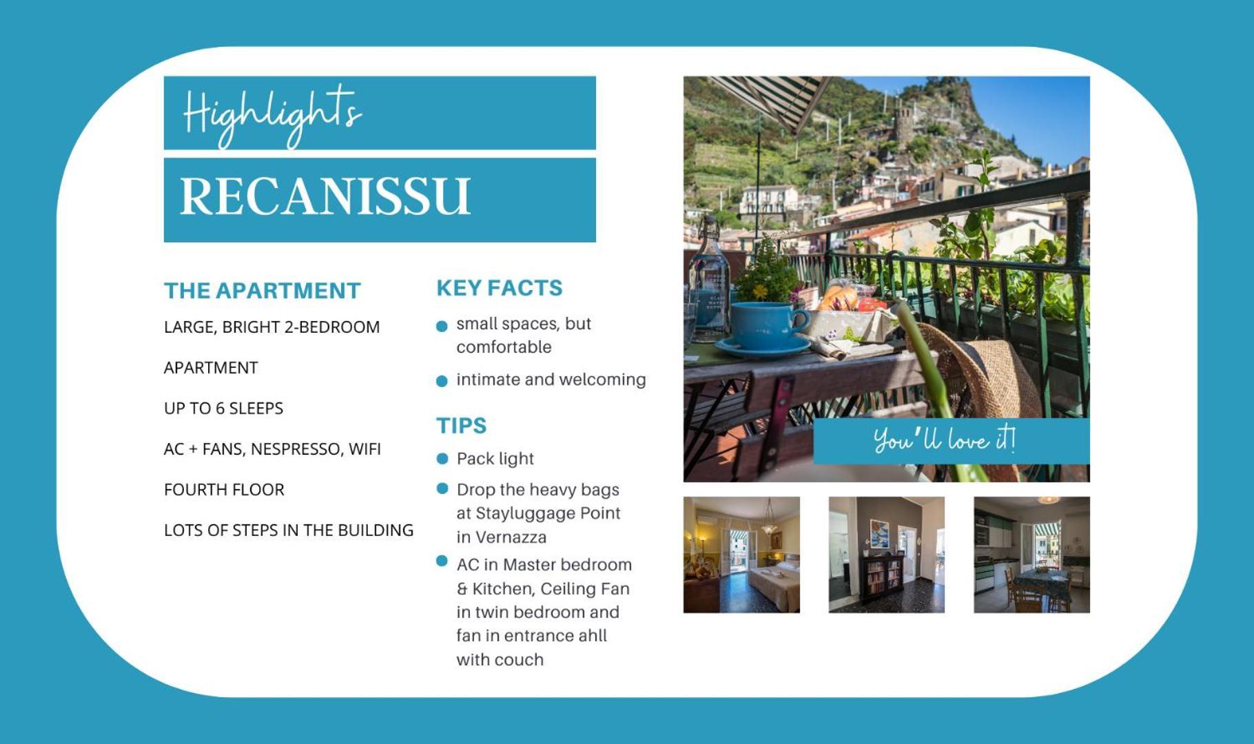 Recanissu Apartment With Balcony & Ac Vernazza Exterior photo